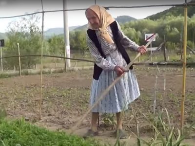 Cea mai puternică femeie din România. La 93 de ani, sparge lemne și cosește iarba. „N-am fost niciodată la spital!”