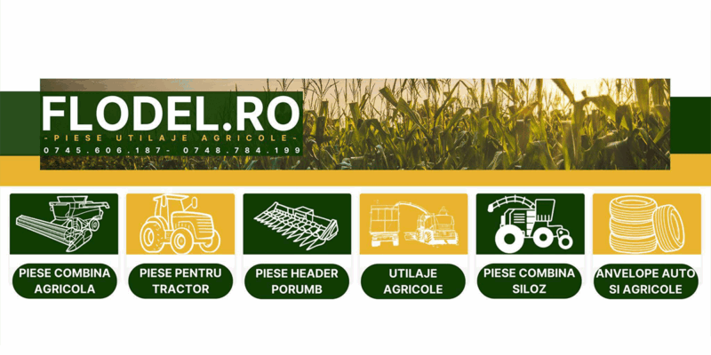 Piese heder porumb Olimac – despre performanța și eficiența unei recolte de calitate cu Flodel